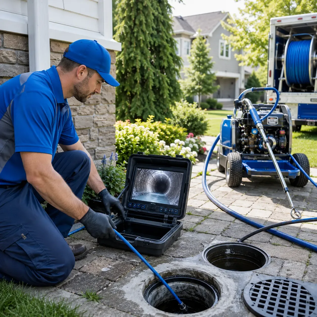 Outdoor drain cleaning professionals serving Addison, MI